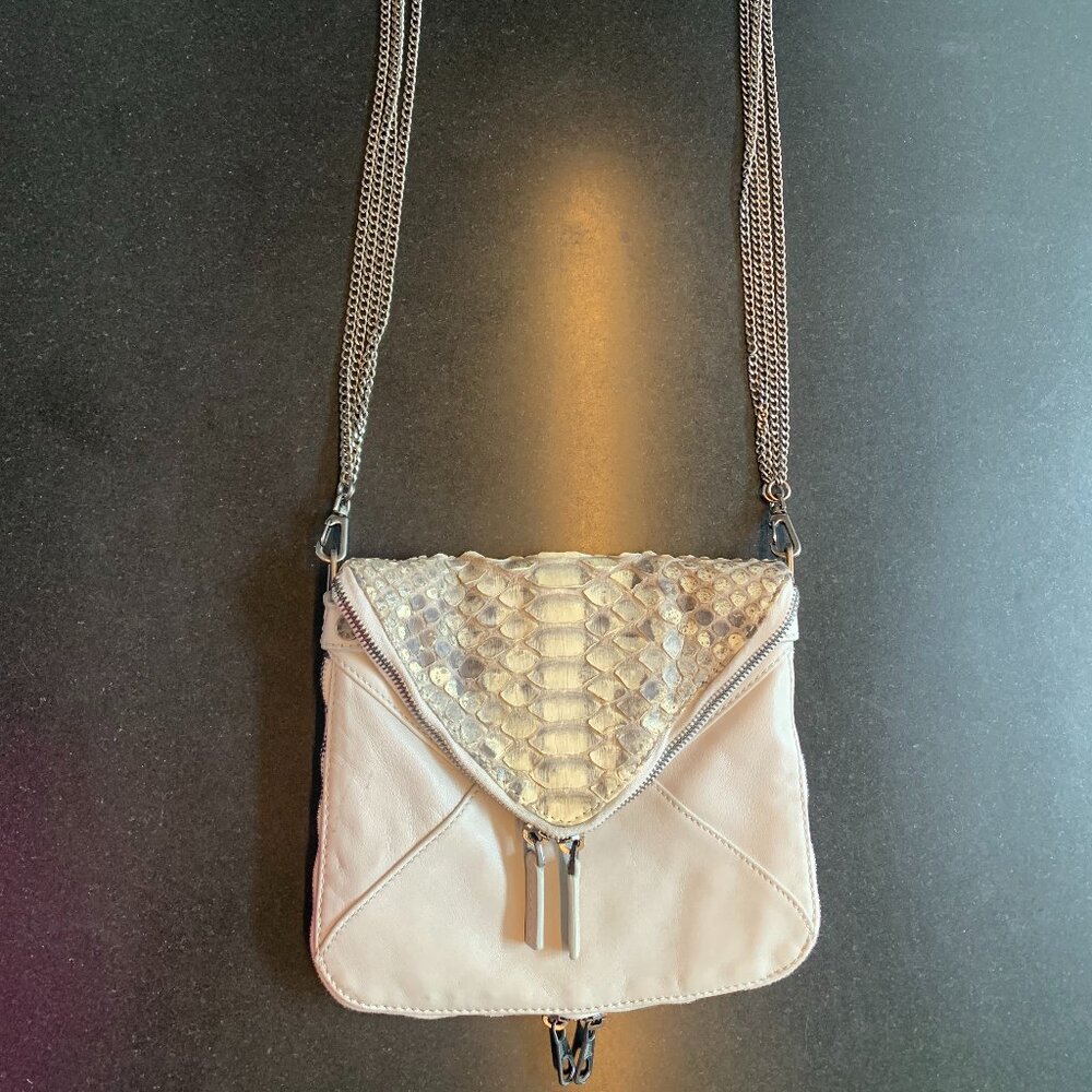 BOYY Shlash Python Slate Grey envelope shoulder bag